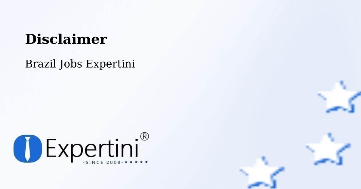 Disclaimer – Guarará - Brazil Jobs Expertini